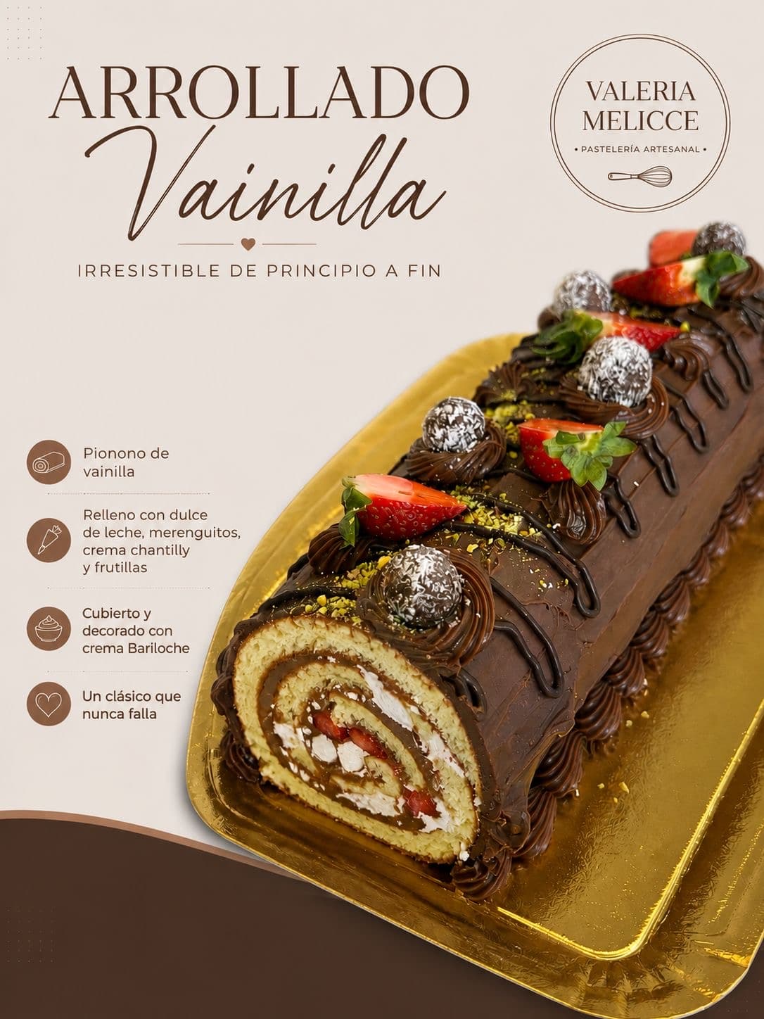 Arrollado de Vainilla